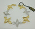 Bracciale oro 18 kt donna maglia 2 colori 10,60 gr Solid 18k gold bracelet | Gioiellitosti.it